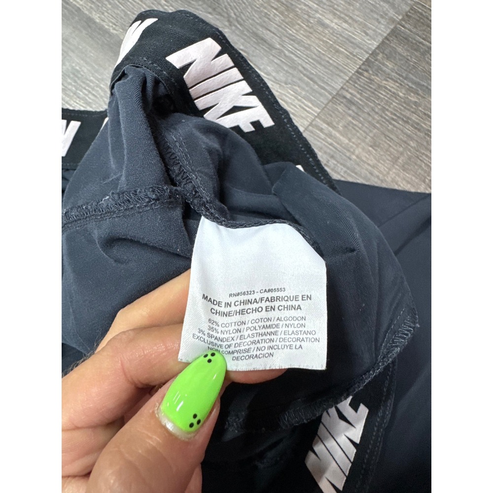 Nike Mens XXL Black Woven Sportswear Track Pants Stretch Zip Pockets - Picture 5 of 6